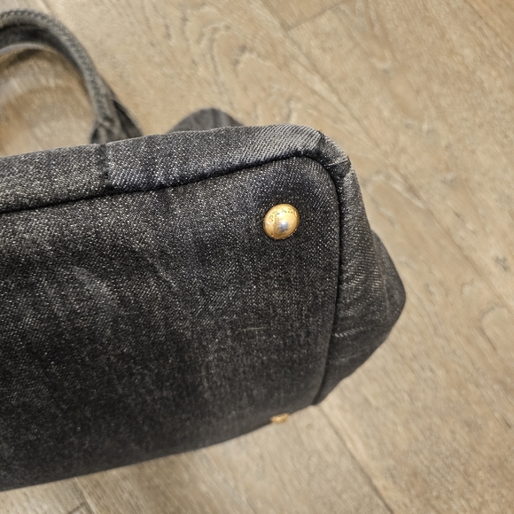 Prada Black Denim Tote - Picture 6 of 13